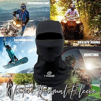 スキー・スノーボードアクセサリー THE SHISHIKUI Balaclava / BLACK Knit Balaclava Full Face Winter Ski Mask with Vented